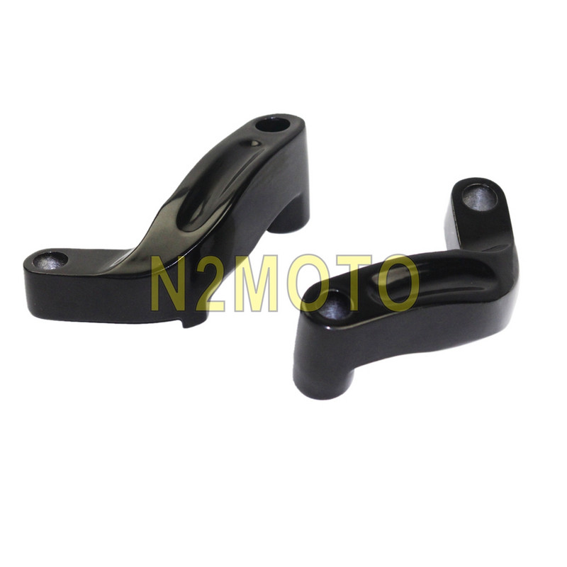 Motorkerékpár-alumínium tükör emelő mozgatható hosszabbító adapter adapterkészlet Harley Softail Dyna Street Glide 2009-2014-hez