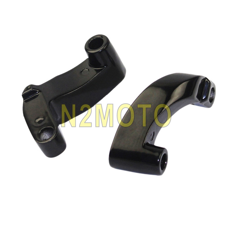 Motorkerékpár-alumínium tükör emelő mozgatható hosszabbító adapter adapterkészlet Harley Softail Dyna Street Glide 2009-2014-hez