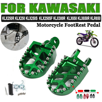За Kawasaki KLX250R KLX250 KLX 250 KLX250S KLX250SF KLX300R KLX650 KLX650R KLR650 Аксесоари Подложка за крака Колчета за крака Педал