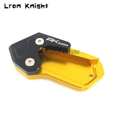 Pentru KYMCO AK550 AK 550 2017 2019 2019 Motocicletă CNC Suport Picior Suport lateral Extensie Pad Suport Placă Cu Logo