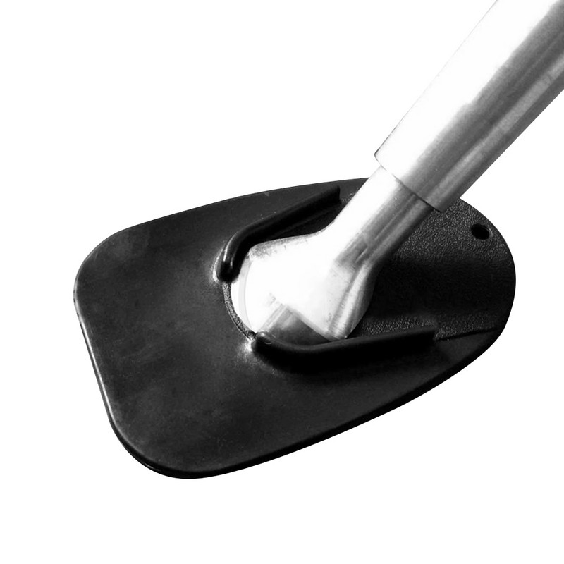 Motociklo atraminio stovo šoninio stovo plokštės pagrindo apsauginis plastikinis padas juodas neslystantis kilimėlis Universalios motociklų stovėjimo aikštelės išorės dalys