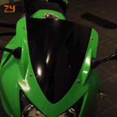 Kawasaki Ninja 250 EX250R ZX250R 2008 2009 2010 2011 2012 EX ZX 250R fekete átlátszó motorkerékpár képernyőhöz Szélvédő szélvédőhöz
