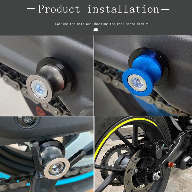 Stojany M6 Skrutky Kyvná vidlica Cievky Posuvník Pre YAMAHA MT-09 MT09 MT mt 09 mt09 FZ09 FJ09 2014 2015 2016 2017 2018 2019 2020 2021