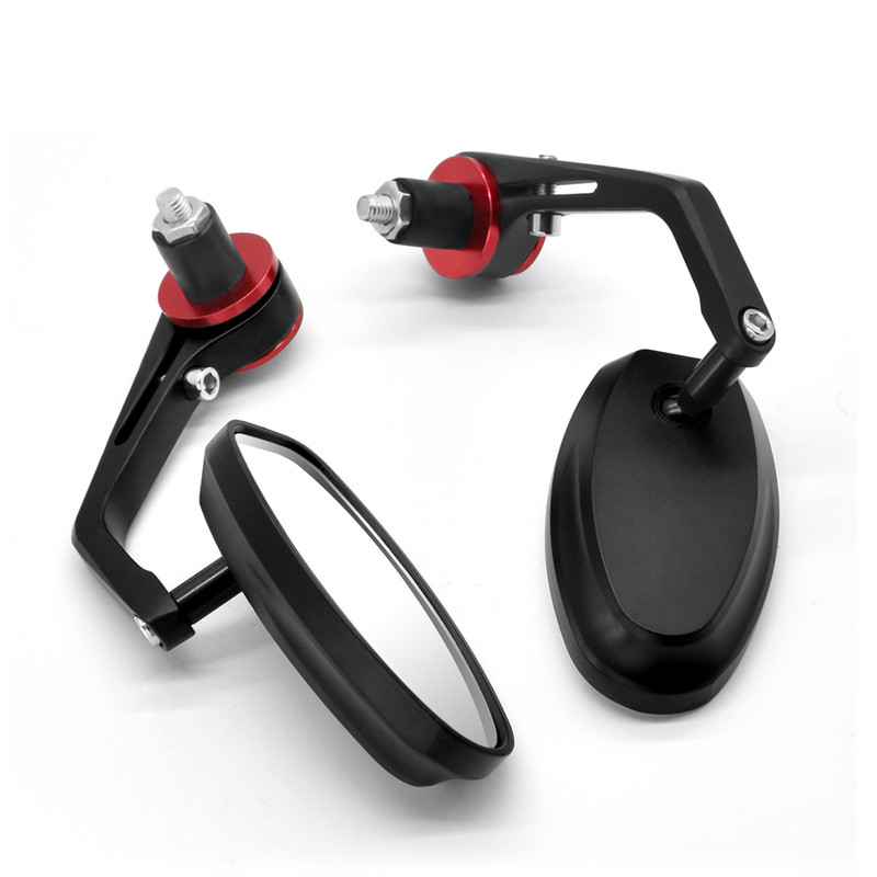 22 mm-es motorkerékpár tükör fehér üveg kormányrúd vég Visszapillantó oldalsó tükör DUCATI Hypermotardhoz 796 821 939 950 1100 ST4S 748 900