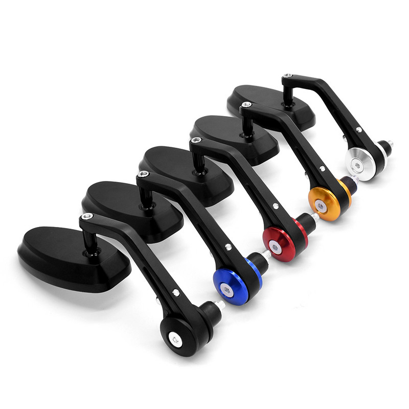 22 mm-es motorkerékpár tükör fehér üveg kormányrúd vég Visszapillantó oldalsó tükör DUCATI Hypermotardhoz 796 821 939 950 1100 ST4S 748 900