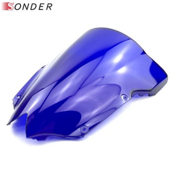 Για Yamaha YZF-R6 YZF600 R6 2008 2009 2010 2012 2013 2014 2015 2016 Παρμπρίζ μοτοσικλέτας WindScreen Double Bubble