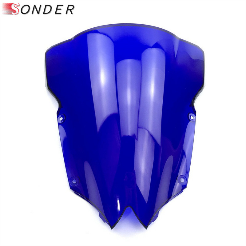 Pre Yamaha YZF-R6 YZF600 R6 2008 2009 2010 2012 2013 2014 2015 2016 Čelné sklo motocykla s dvojitou bublinou