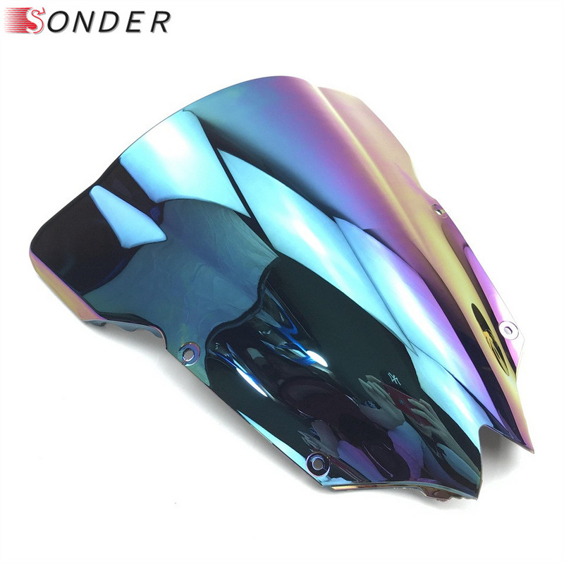 Pre Yamaha YZF-R6 YZF600 R6 2008 2009 2010 2012 2013 2014 2015 2016 Čelné sklo motocykla s dvojitou bublinou