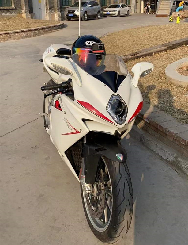 Motocykel MV Agusta F4 F4R F4RR RR Deflektory čelného skla, čierne 2010-2017 2011 2012 2013 2014 2015 2016
