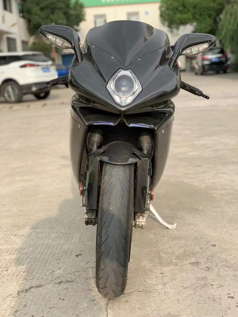 Motocykel MV Agusta F4 F4R F4RR RR Deflektory čelného skla, čierne 2010-2017 2011 2012 2013 2014 2015 2016