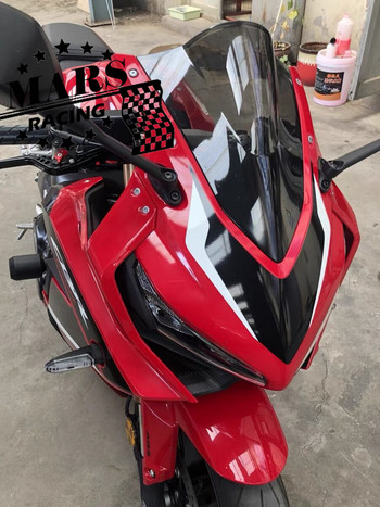 Μοτοσικλέτα Sports Racing Διπλό Bubble Παρμπρίζ WindScreen Viser Deflector για HONDA CBR650R cbr650r 2019 2020 2021 2022