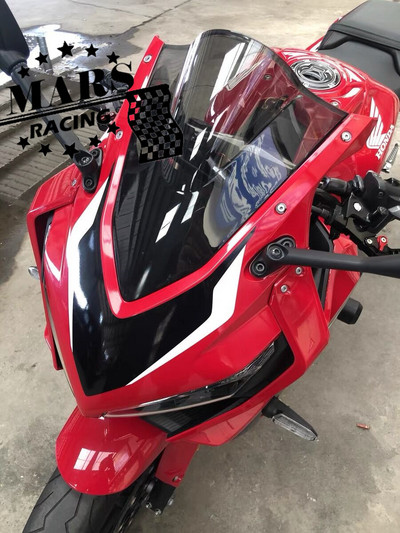 Motocyklové športové preteky Dvojité bublinové čelné sklo, deflektor čelného skla pre HONDA CBR650R cbr650r 2019 2020 2021 2022