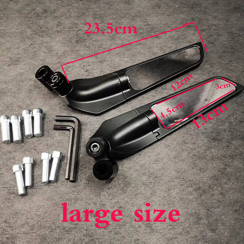 Novi cool modificirani univerzalni rotirajući fiksni retrovizor Wind Wing za Ducati Diavel/Carbon/XDiavel/S Scrambler