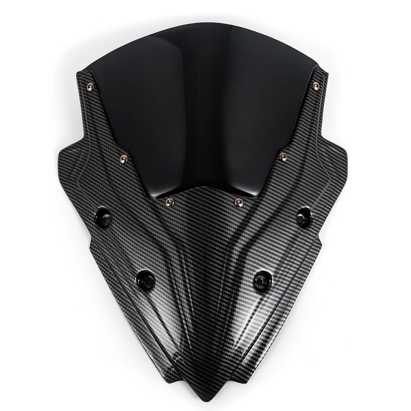 Motocyklové pretekárske športy z uhlíkových vlákien, čelné sklo, deflektor čelného skla, clona pre Kawasaki Ninja650 Ninja 650 2017 2018 2019