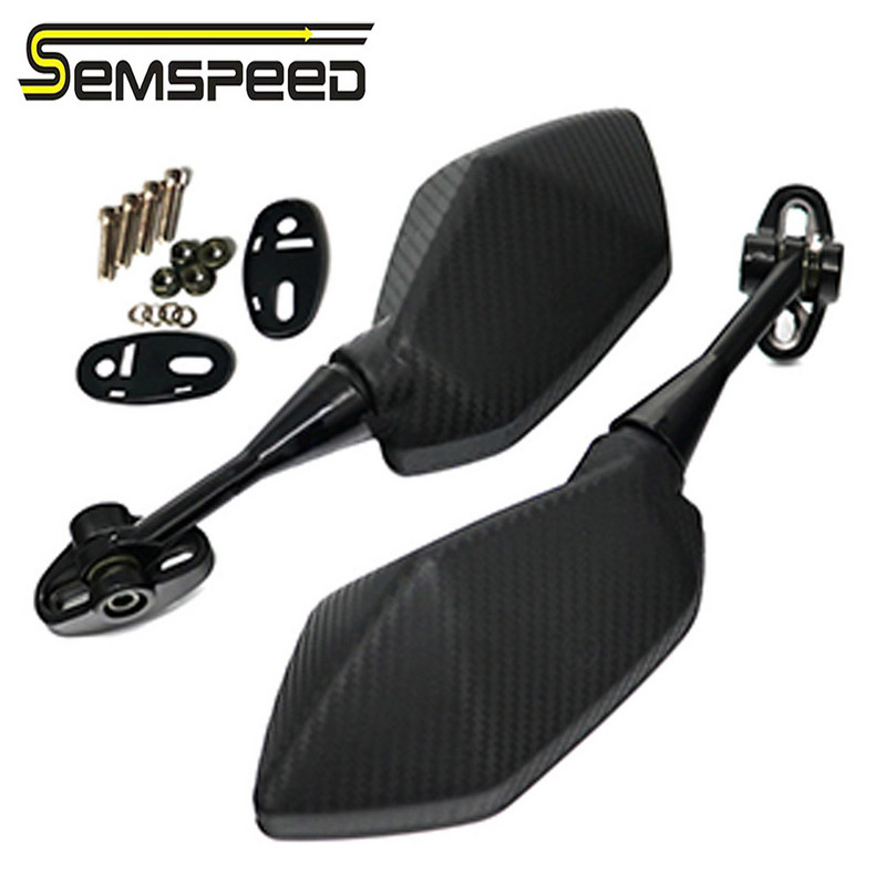 Mootorrataste süsinikpeeglid Racing Sport Bike tahavaatepeegel Honda CBR F4 F4i 1000RR RC51/ RVT1000 DD250E/300/350 HYOSUNG GT jaoks