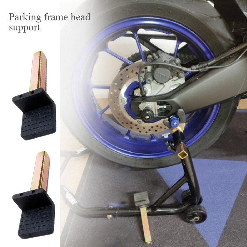 2 db Motorkerékpár állvány Keréktartó keret Állvány Lengőkar Emelő Állvány Horgok Kampó Villa U-stílus és L típusú gumi