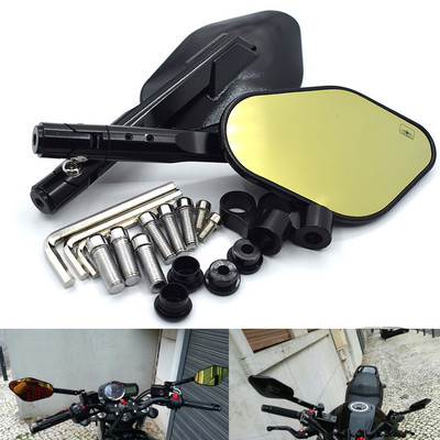 Z900 Z1000 Univerzálne 8mm 10mm spätné zrkadlo na motocykel z hliníkovej zliatiny CNC spätné zrkadlo na motocykel Ultra HD spätné zrkadlo
