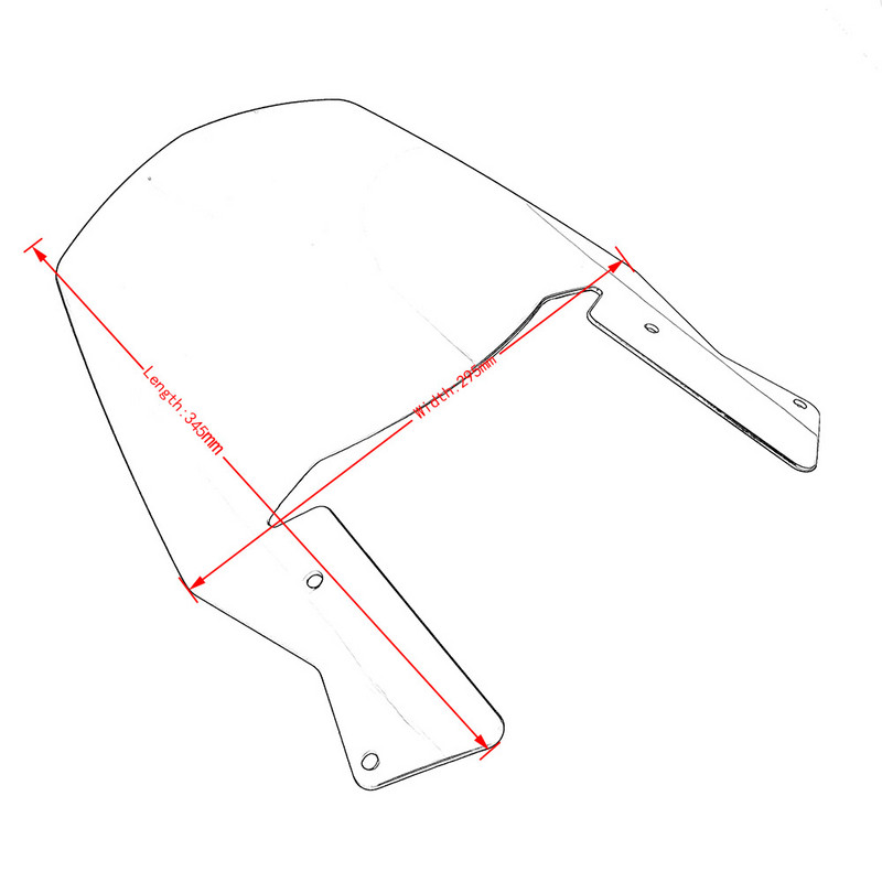 Kryt deflektora čelného skla pre motocykle KTM Duke 690 2008-2019 Duke 690 R 2010-2018 2013 2014 2015 2016 2017