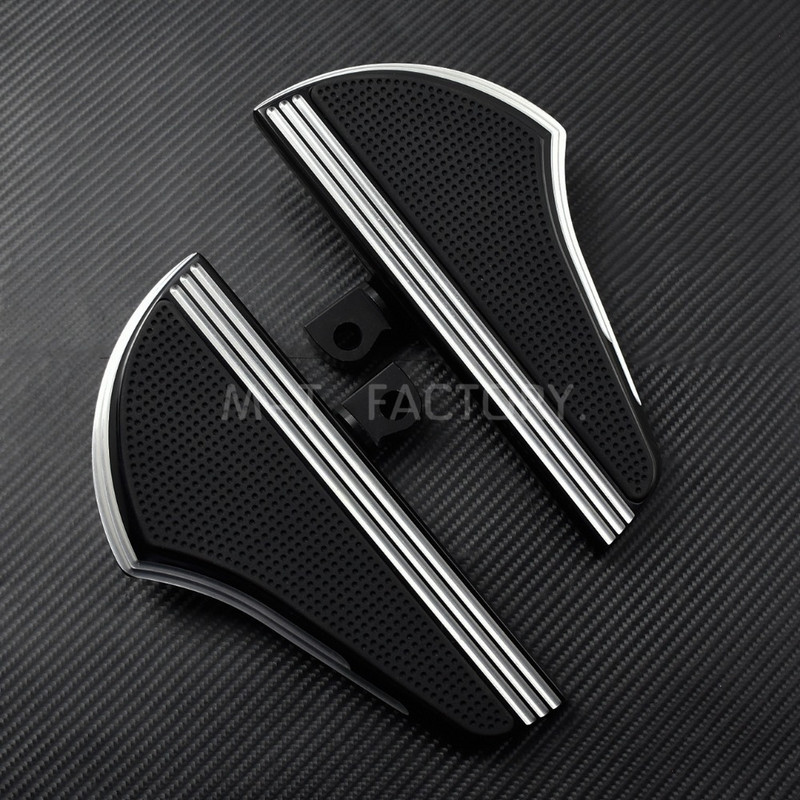 Podlahové dosky pre motocykle Defiance pre spolujazdcov, čierne CNC stupačky s mužskou montážou pre modely Harley Touring Dyna Sportster XL