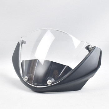 Bare Bicycle Smoke Windshield Deflector W / Βίδες στερέωσης με βραχίονα για DUCATI MONSTER 797 821 1200S 2018-2021