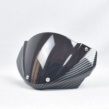 Bare Bicycle Smoke Windshield Deflector W / Βίδες στερέωσης με βραχίονα για DUCATI MONSTER 797 821 1200S 2018-2021