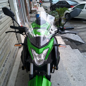 Motocikla vējstikls ar regulējamu kronšteinu priekš Kawasaki Z250 Z300 Z650 Z750 Z800 Z900 KLE650 VERSYS1000 CFmoto ER6