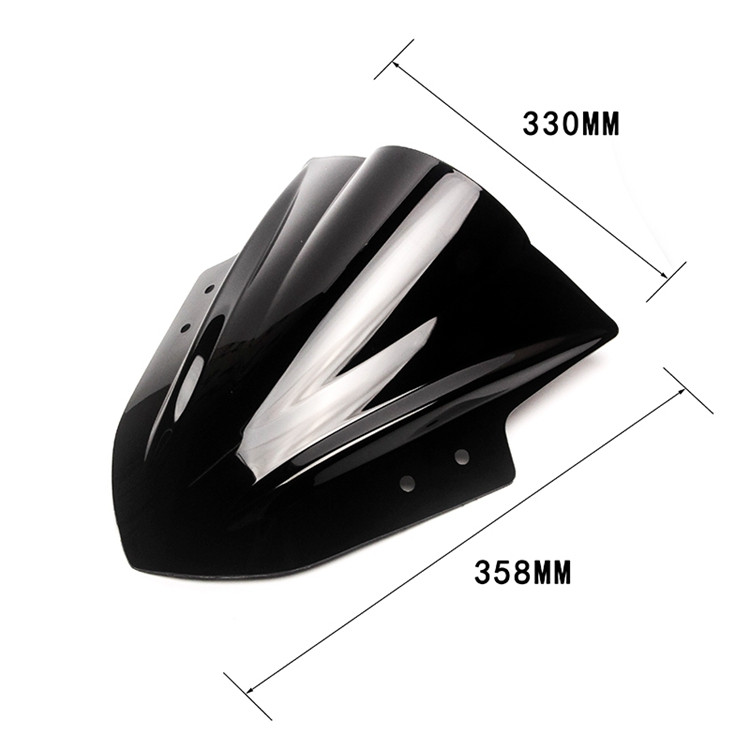 Čelné sklo motocykla s nastaviteľným držiakom pre Kawasaki Z250 Z300 Z650 Z750 Z800 Z900 KLE650 VERSYS1000 CFmoto ER6