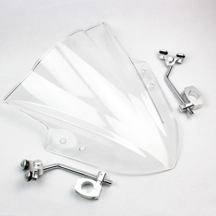 Čelné sklo motocykla s nastaviteľným držiakom pre Kawasaki Z250 Z300 Z650 Z750 Z800 Z900 KLE650 VERSYS1000 CFmoto ER6