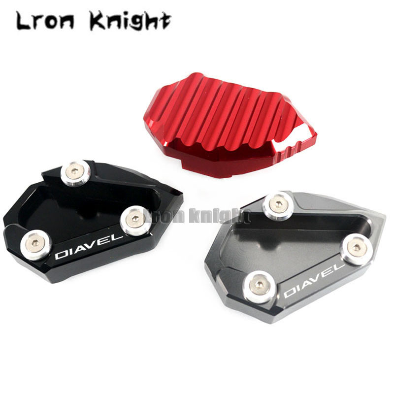 Pre Ducati Diavel Cromo AMG 2011 2012 2013 2014 2015 2016 Motocykel CNC stojana, bočný stojan, podperná doska.