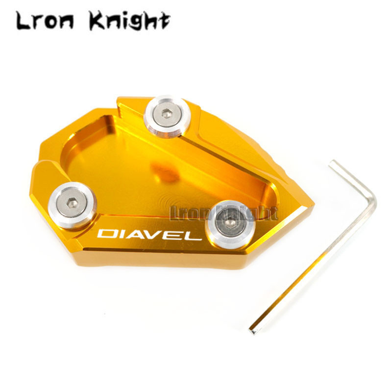 Pre Ducati Diavel Cromo AMG 2011 2012 2013 2014 2015 2016 Motocykel CNC stojana, bočný stojan, podperná doska.