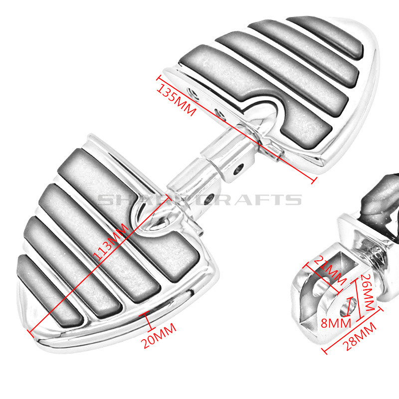 Motorkerékpár első motoros vezető lábtartók lábtartók Honda ST1300 GoldWing GL1800 F6B Valkyrie Can-Am Spyder RS pedál lábtartóhoz
