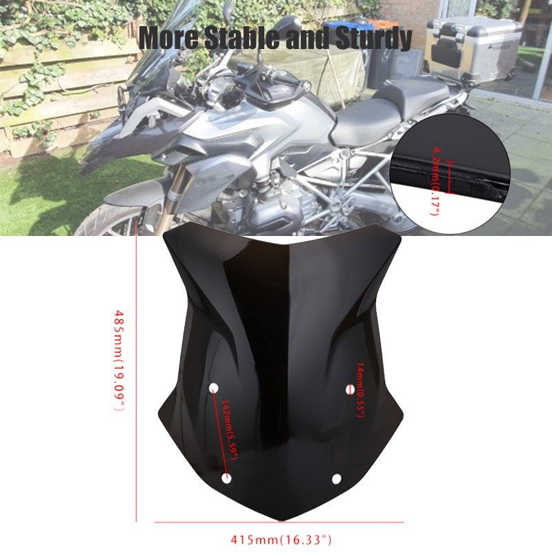 Motorkerékpár szélvédő szélvédő első ablak BMW R 1200 GS R1200 GS Adventure ADV LC 2012-2020 tartozékokhoz