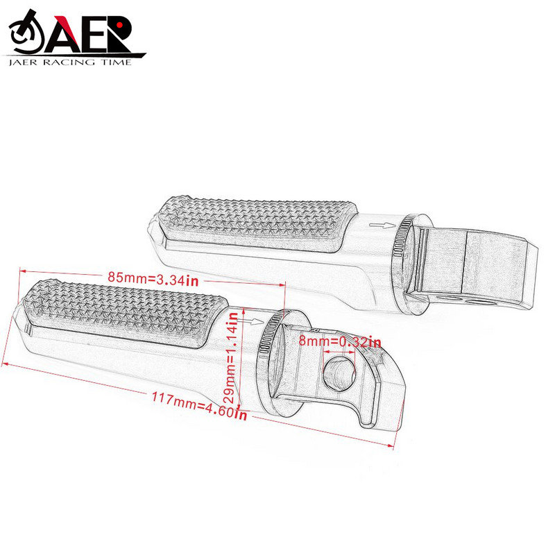 Hátsó utas lábtartók lábtartók Yamaha MT07 MT09 MT03 FZ07 FZ09 R3 R25 TMAX 500 530 XSR700 XSR900 XJR1300 FZ1 FZ6 típushoz