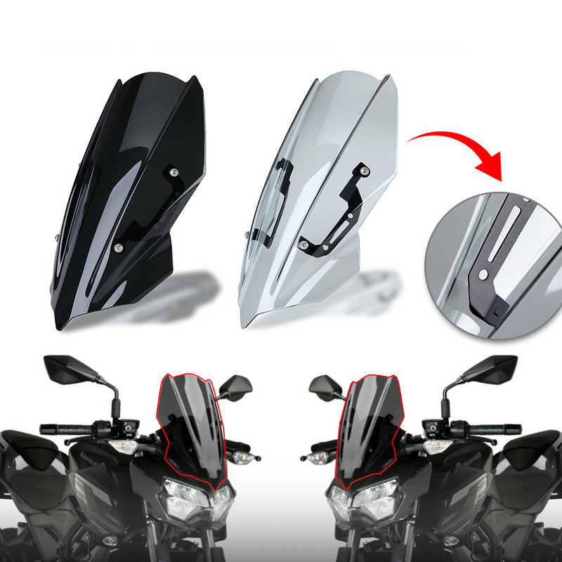Kawasaki Z250 Z400 2019-2021 Motorkerékpár-tartozékokhoz Szélvédő Szélvédő Szélvédő terelő Z 250 400 2019 2020 2021