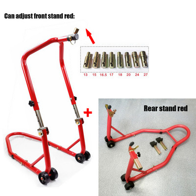 HZYEYO motorkerékpár állványok kerékpárállvány első kerék tartókeret állvány lengőkaros emelő motorkerékpárokhoz boltjavító szerszám, T-003
