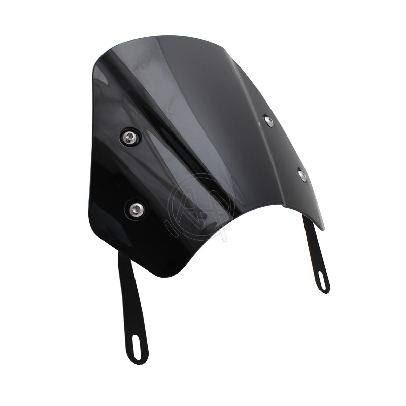 Universalus motociklo ABS priekinis stiklas, vėjo deflektorius, priekinis stiklas, skirtas Harley Honda Yamaha Kawasaki Suzuki 5"-7" priekiniam žibintui