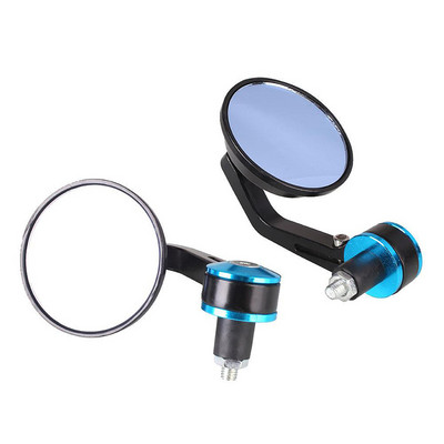 Modifikované spätné zrkadlo na motocykel 7/8 22 mm spätné zrkadlo s asistenčným jazdcom na riadidlách, celé hliníkové zrkadlo s okrúhlou rukoväťou