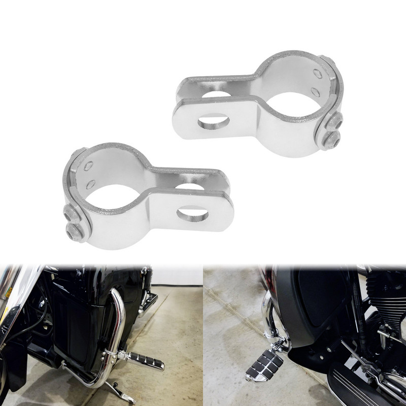 Motorkerékpár 1-1/4" 32 mm-es autópályás motorvédő lábtartó lábtartók rögzítő bilincsek konzol Harley Touring Sportster Dyna-hoz Yamahához