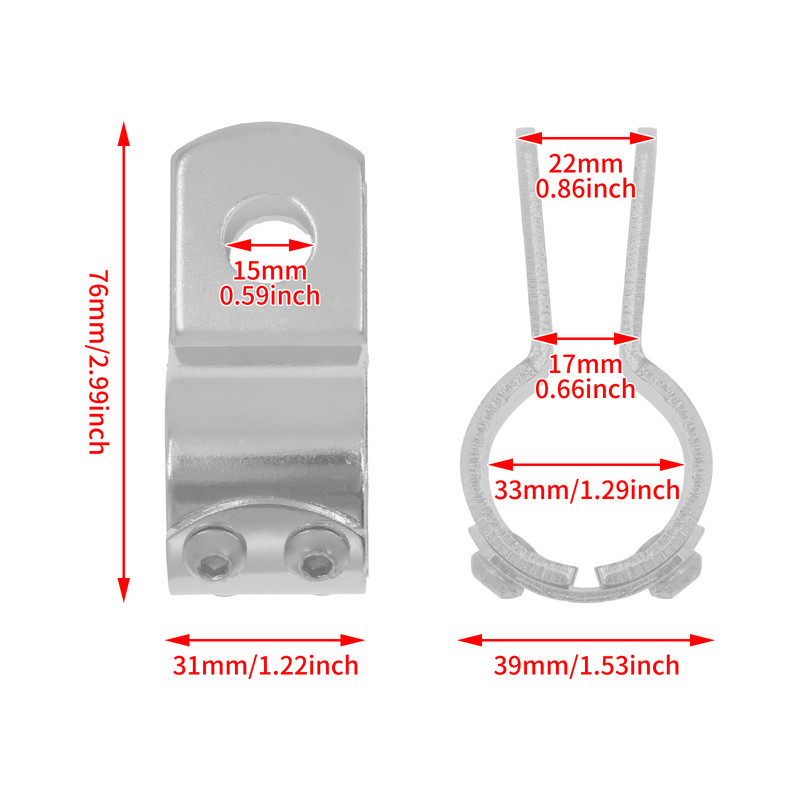 Motorkerékpár 1-1/4" 32 mm-es autópályás motorvédő lábtartó lábtartók rögzítő bilincsek konzol Harley Touring Sportster Dyna-hoz Yamahához
