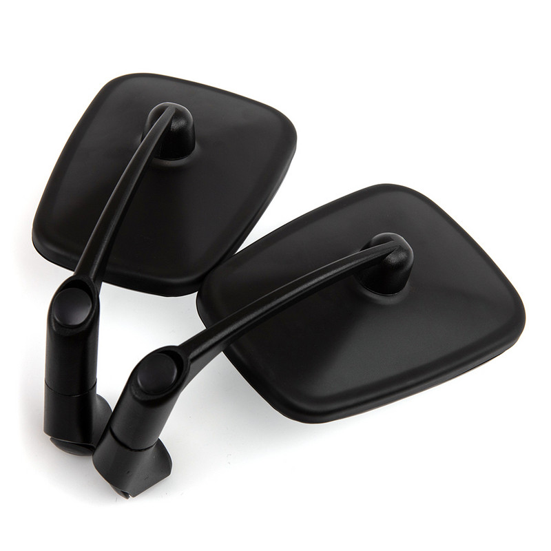 Króm/fekete motorkerékpár L-bar Retro visszapillantó oldalsó tükör Hondához Yamahához Suzuki Cafe Racer Custom