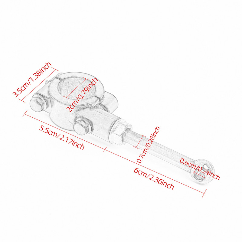 1 ks univerzálny pre 20-23MM stojan na motocykel, sada na rozšírenie bočného stojana, nástroj na pomoc s pedálmi pre motorku, podporná časť skútra
