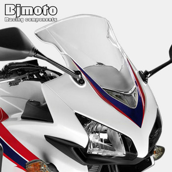 ABS Plastic Big Windshield Παρμπρίζ Για Honda CBR500R CBR 500R CBR500 500 R 2013 2014 2015 Street Pit Bike Παρμπρίζ