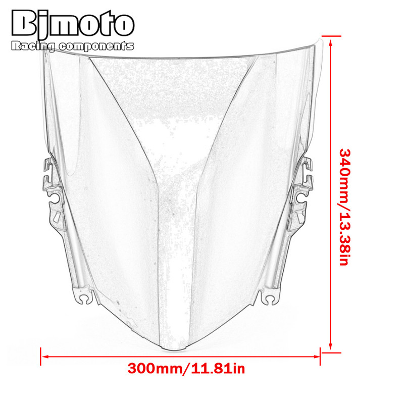 ABS пластмасово голямо предно стъкло за предно стъкло за Honda CBR500R CBR 500R CBR500 500 R 2013 2014 2015 Предно стъкло за уличен питбайк