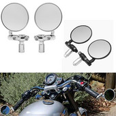 Univerzalni motocikl od 22 mm, 3" okrugli 7/8" kraj ručke, retrovizori, bočna zrcala, bicikl za Harley Chrome