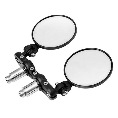 Univerzalni motocikl od 22 mm, 3" okrugli 7/8" kraj ručke, retrovizori, bočna zrcala, bicikl za Harley Chrome