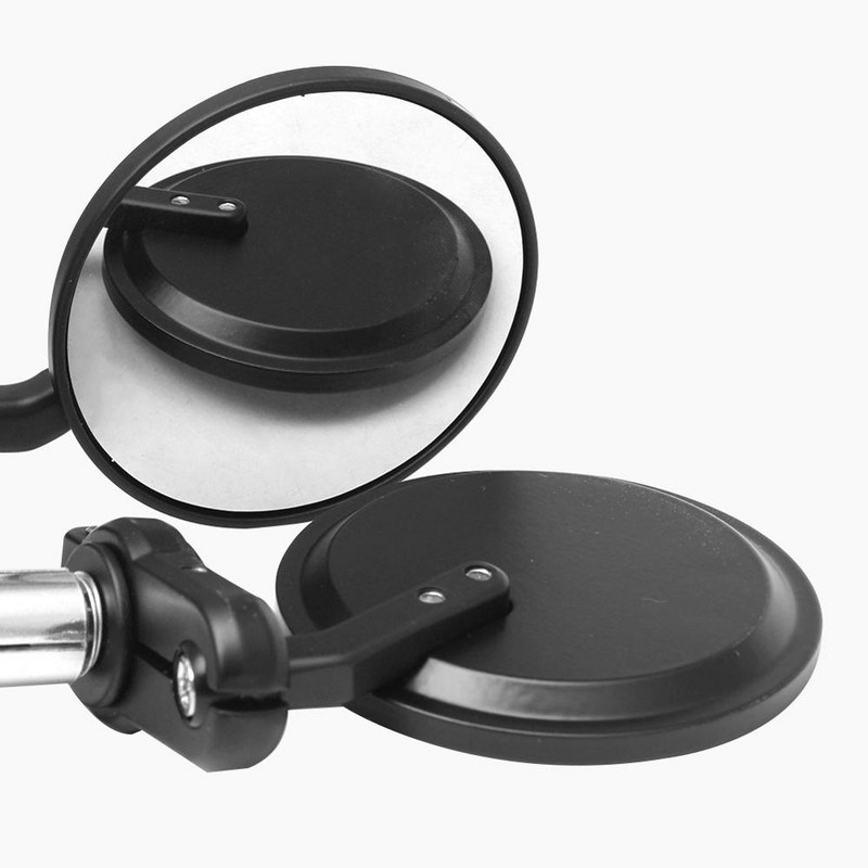 22 mm universalus motociklas, 3" apvalus 7/8" rankenos galas, galinio vaizdo šoniniai veidrodėliai dviratis, skirtas Harley Chrome