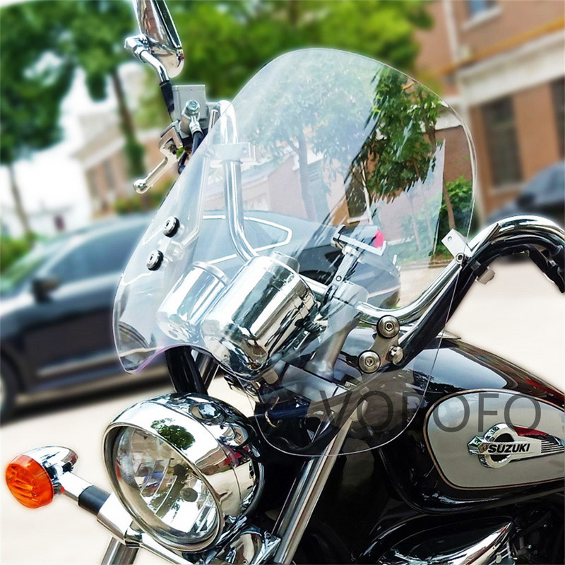 Vjetrobransko staklo motocikla Okrugla prednja svjetla za ulične bicikle Vjetrobransko staklo za Suzuki GZ150 GN250 GN125