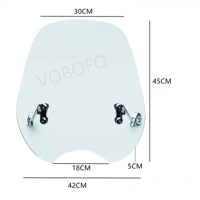 Vjetrobransko staklo motocikla Okrugla prednja svjetla za ulične bicikle Vjetrobransko staklo za Suzuki GZ150 GN250 GN125