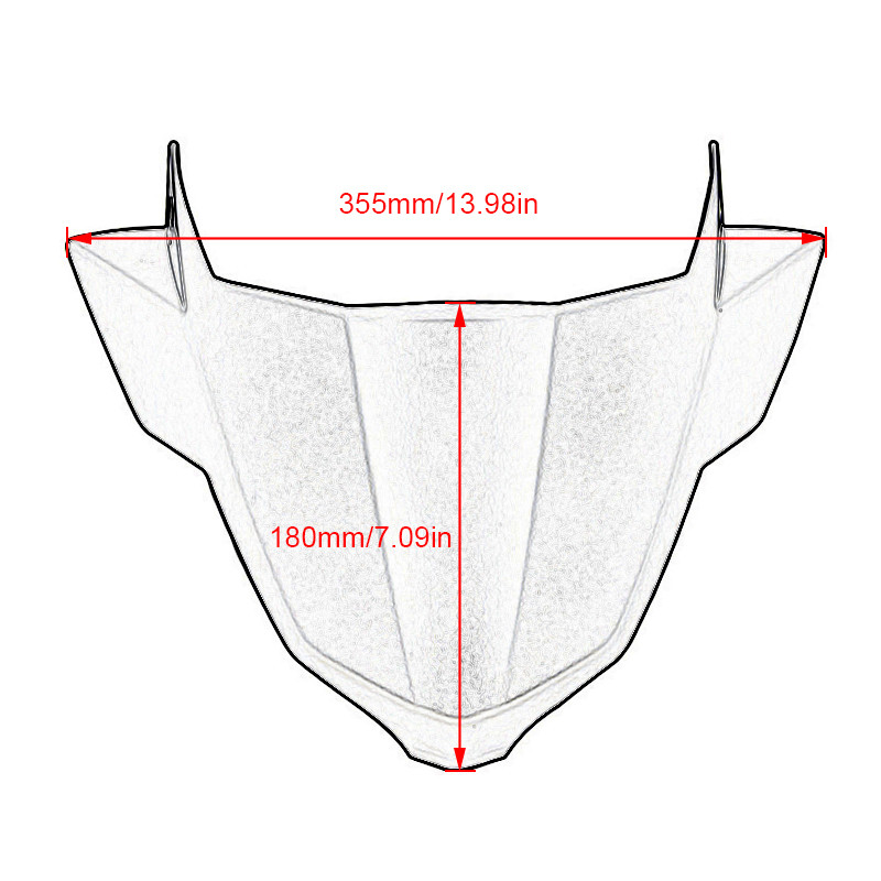 Príslušenstvo k motocyklom MT 09 FZ 09 Čelné sklo vhodné pre YAMAHA MT-09 FZ-09 2017 2018 2019 2020 Deflektor prúdenia vzduchu