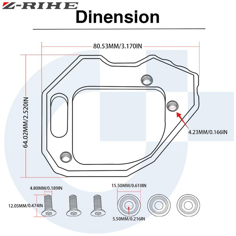 BMW F800GS F800 GS 2008-2015 jaoks 2009 2010 2011 2012 Mootorratta CNC külgjalg Suurenda pikendusega tugijala F 800 GS tarvikud